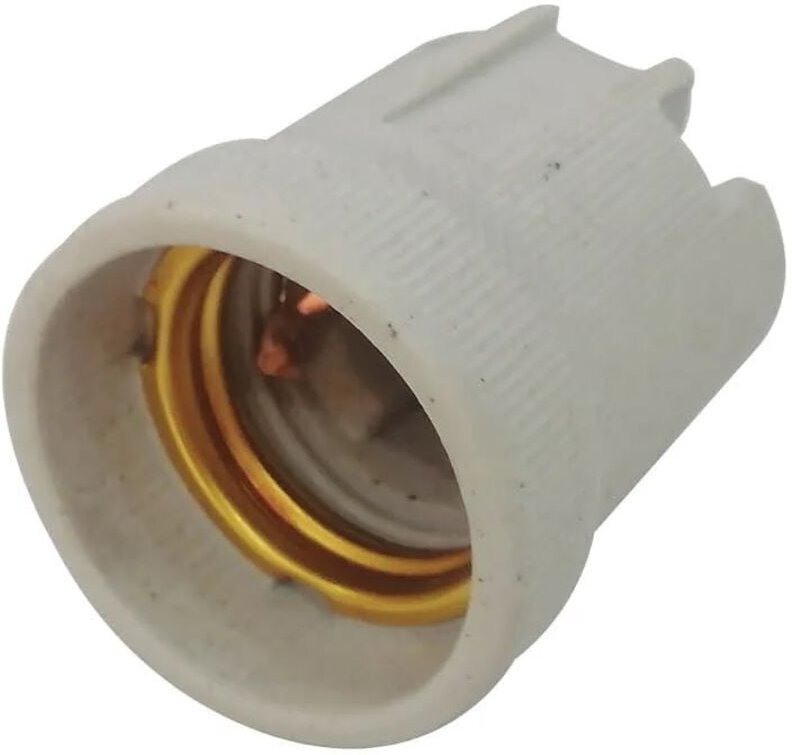 Verstärkte Keramik-Lampenfassung E27 Weiß