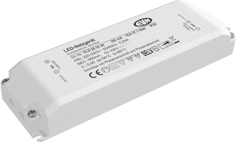 EVN Lichttechnik LED-Netzgerät 350mA 18,6-37,1WIP20 PLD203540