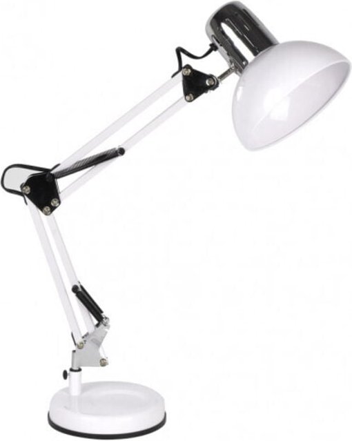 Rutilo Drehleuchte 1xe27 weiß/chrom 57x39x15 cm