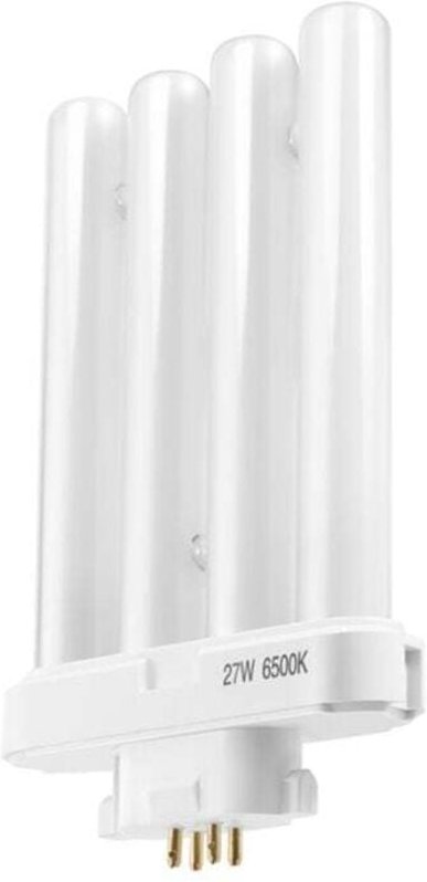 27-W-Kompaktleuchtstofflampe, 220 V, 4-polig, Doppelröhre H Quad, 6500 K Kaltweiß