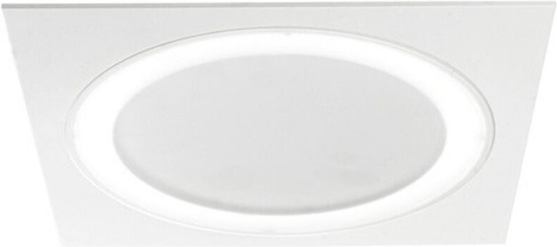 LED-Downlight 6,5 W + 25 W Aret weißes Quadrat CRISTALRECORD 02-670-00-360