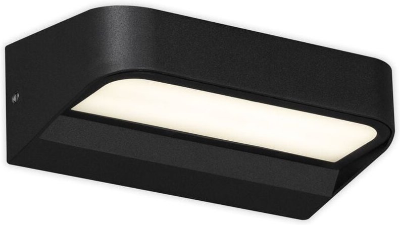 Ahlen led Außenwandleuchte, IP44 Spritzwasserschutz, Neutralweißes Licht, schwarz, 14,2 x 8,3 x 5,2 cm - Briloner