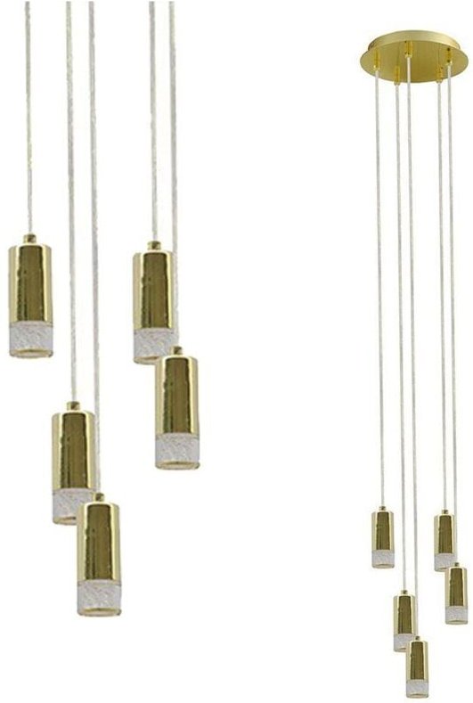 Mentin Moderne 5-flammige Cluster-Pendel-Deckenleuchte led, 3000K - Italux