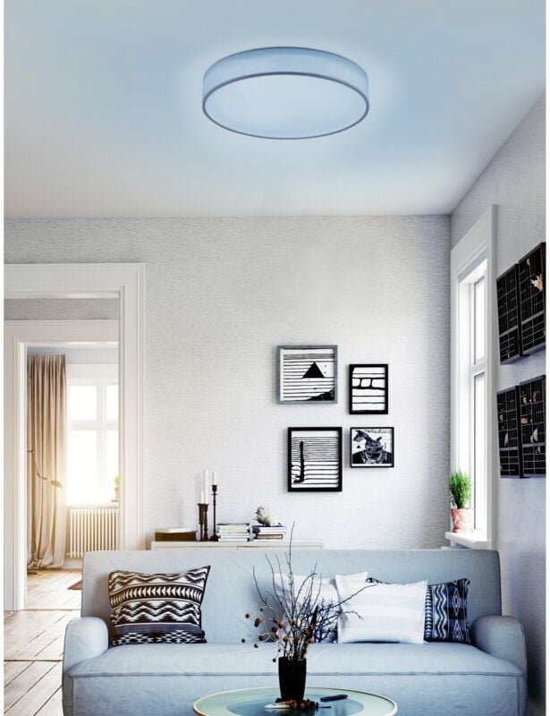 Moderne Deckenleuchte Wiz Led RGB Dimmer Diamo Ø75 cm Trio Lighting