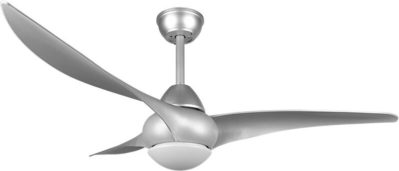 Alesund - deckenventilator mit titan led deckenleuchte