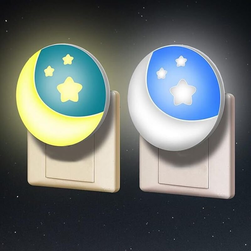 Steckdosen Nachtlicht Kinder Dämmerungssensor LED Wandlampe Kinderzimmer Schlummerleuchten Baby Neugeborene Stillen Zube...