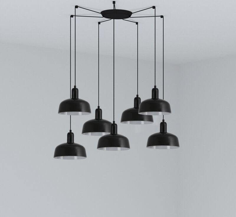 TATAWIN S 7L Schwarze Hängeleuchte