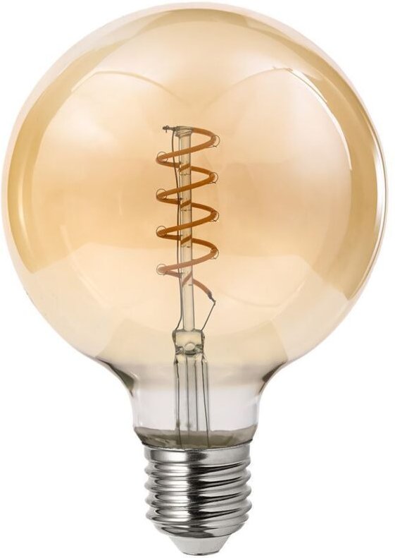 E27 G95 4,5 w LED-Lampe Amber Vintage Deco Filament Farbtemperatur: Warmweiß 2200K