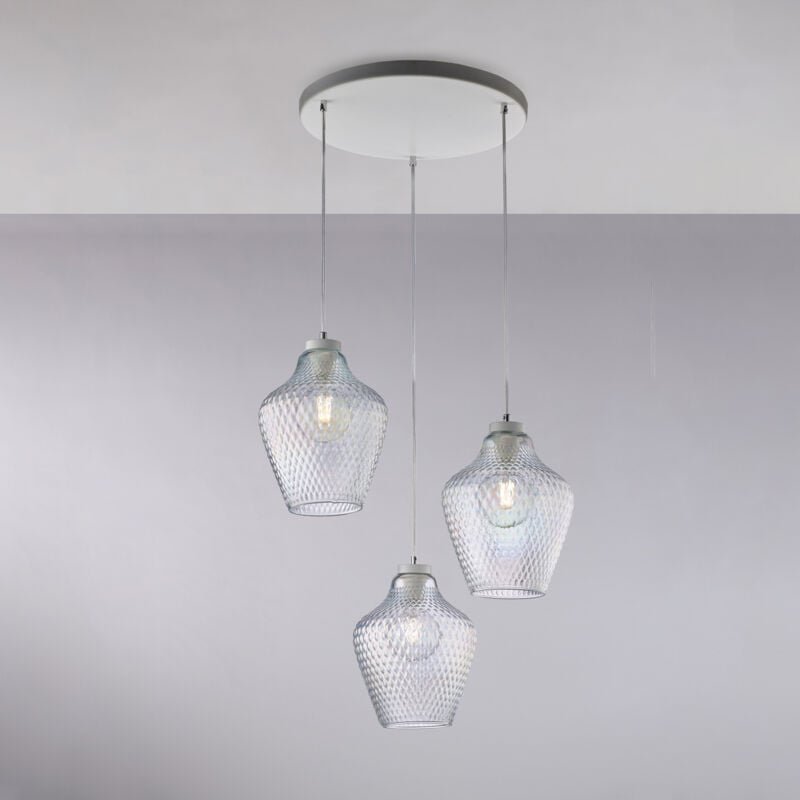 Alice – Deckenleuchte elfenbeinfarben, Antikgold, Alabasterglas Ø14, 4-flammig, L87x40 – BL230-PL4-AV