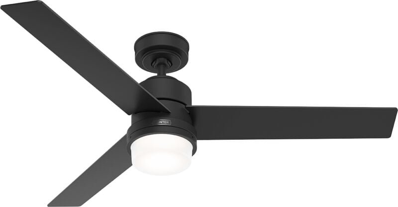 Deckenventilator Greenville Schwarz mit Licht