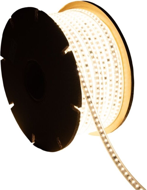 LED-Streifenrolle Dimmbar 220V smd Selbstgleichrichtend 120 LED/m 50m 10W/m 1000lm/m Breite 12mm Schnitt 10cm IP65 4000K...