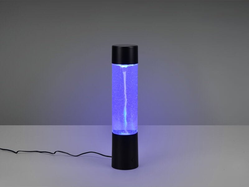Reality Leuchten - led Tischleuchte tornado rgb Farbwechsel Schwarz, Höhe 34cm