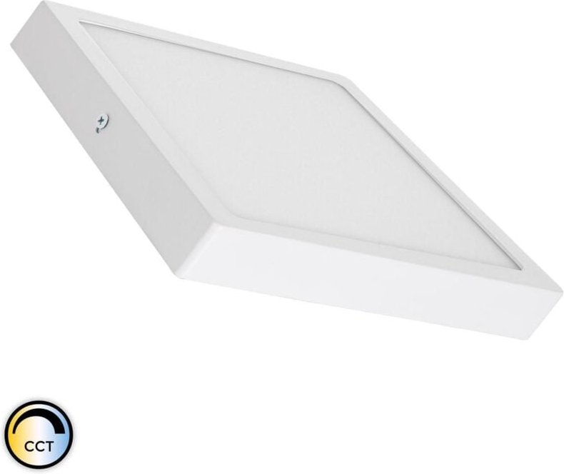 Efectoled - LED-Deckenleuchte 18W Eckig Superslim Wählbar cct 205x205 mm Wählbar (Warm-Neutral-Kalt)