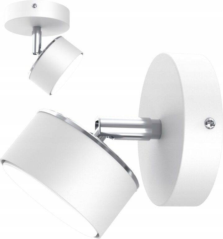 Wandleuchte Deckenleuchte Weiß Chrom Bewegliche LED GX53 Polnische Lampe