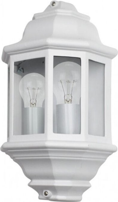 Fabrilamp - shaula 2xe27 weiss Aussenwandleuchte Aluminium shaula 2xe27 weiss ip44 38,5x22x12,5 cm