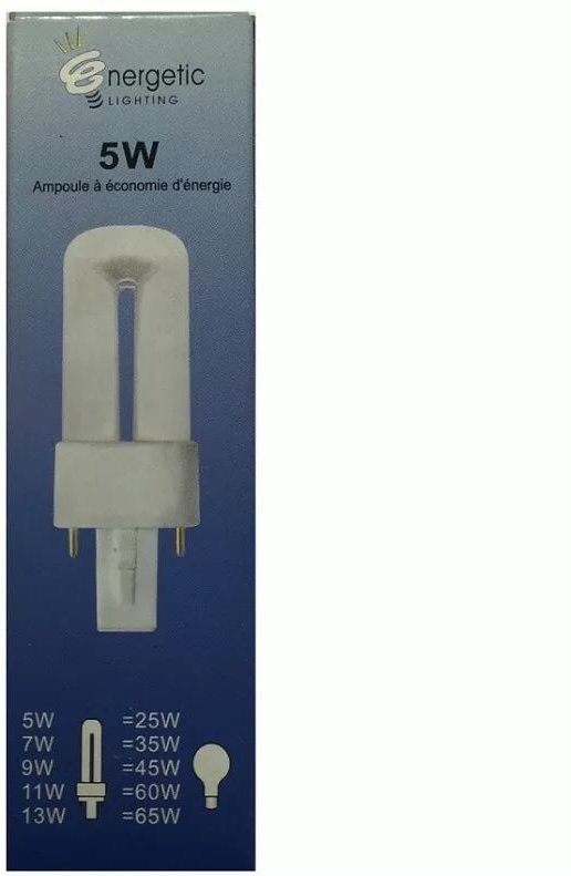 Energetic Lighting - YDN5-U G23 5W 230lm L105mm Leuchtmittel – energiesparend – lange Lebensdauer