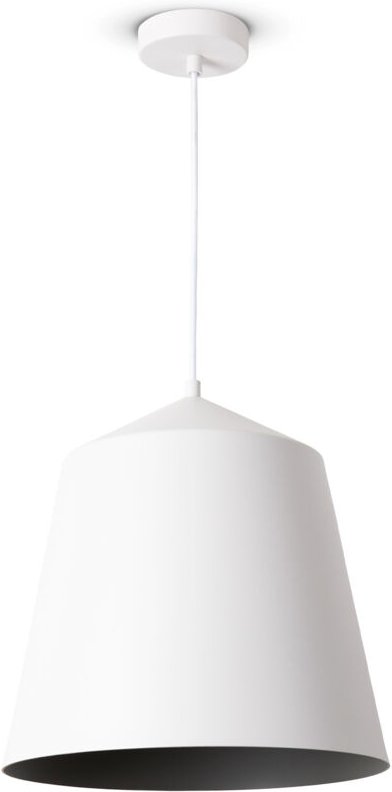 Pendelleuchte Wohnzimmer Hängelampe Esstisch Küche Lampenschirm Industrial Pendelleuchte - Weiß, Grau (Ø32.5 cm) - Paco ...