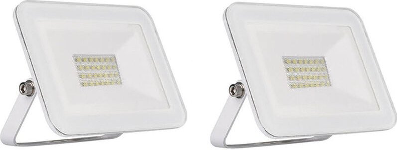 REV - 20 Watt led Flutlichtstrahler 2er set, 6500 Kelvin Tageslichtweiß, IP65