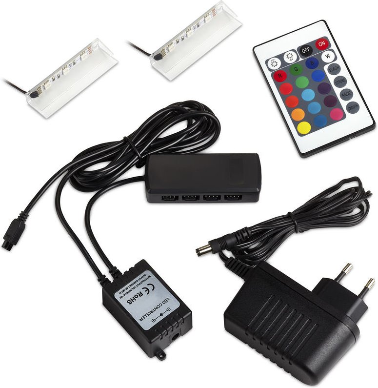 Thumbnail - 2er Set rgb-led Farbwechsel Glasbodenbeleuchtung