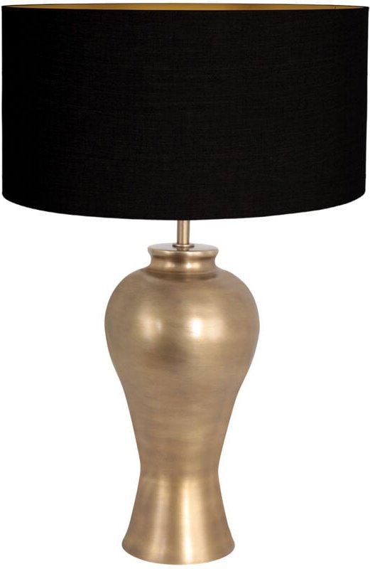 Steinhauer - tischlampe - Brass - bronze - leinen metall - Ø 50cm