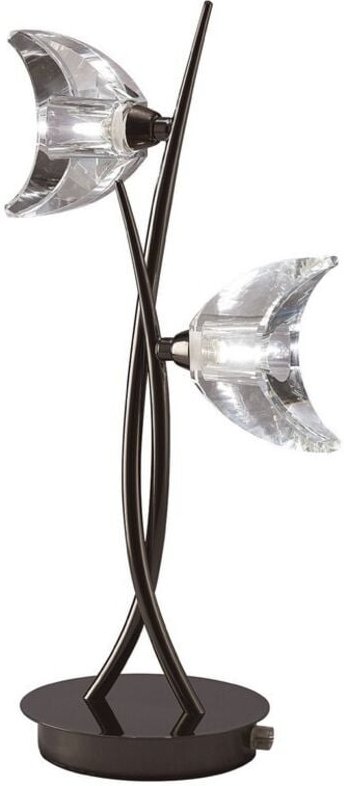 Inspired Mantra - Eclipse - Tischleuchte 2 Light G9, Schwarz Chrom