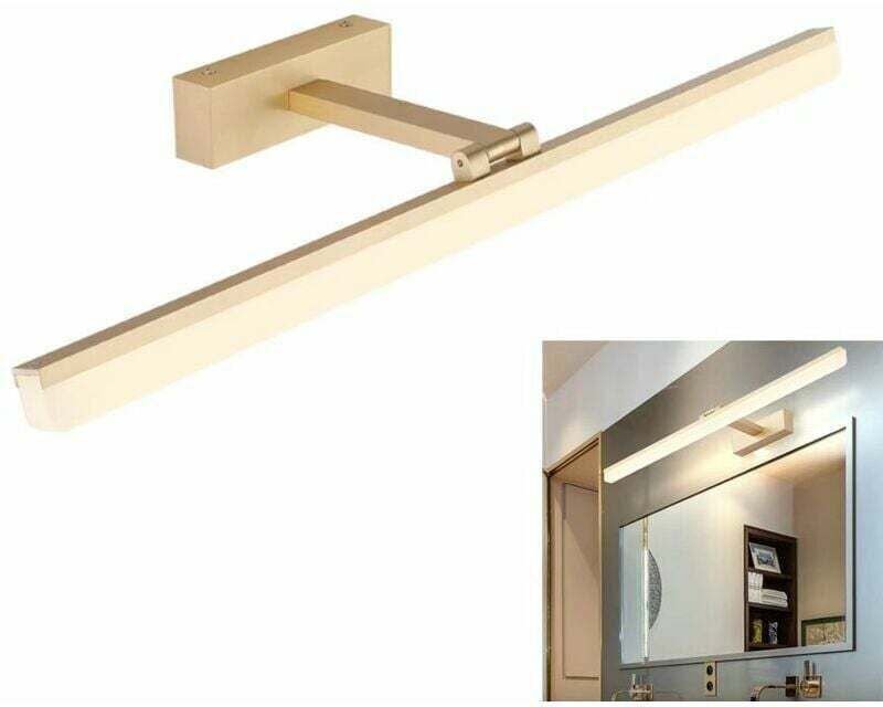LED-Badezimmer-Wandleuchte für Spiegel 9W/40cm Wasserdicht - Gold (Warmweiß 3000K)
