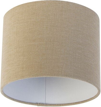 Lampenschirm Stoff hellbraun rund 18/18/14