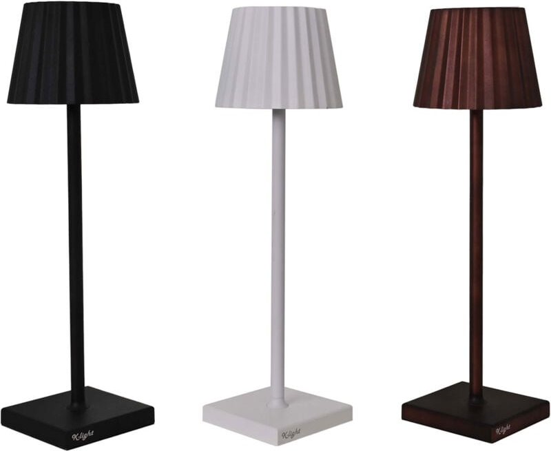 Lampada da tavolo ricaricabile nera