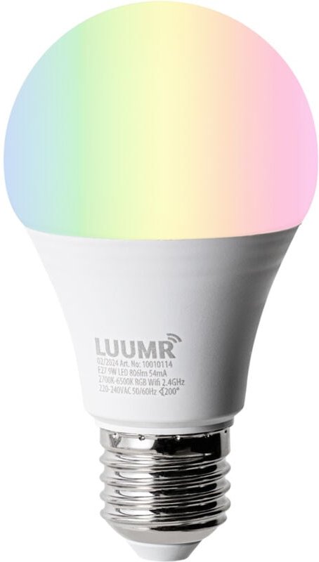 Smart Stehleuchte Bronze mit weißem Schirm und verstellbarem Arm inkl. Wifi A60 - Ladas Deluxe