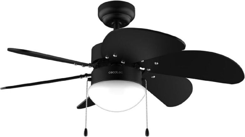 Cecotec - Deckenventilator de mit EnergySilence Aero 3600 Light Vision Full Black. 50 w, Durchmesser 36', 3 Geschwindigk...