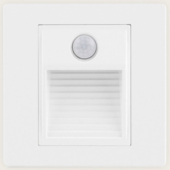 Led Wandeinbauleuchte mit PIR-Sensor Pruit 3000K Weiß Warmweiß