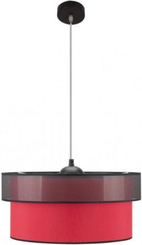 Hängeleuchte felix rot mit Schirm 1 Licht Fabrilamp