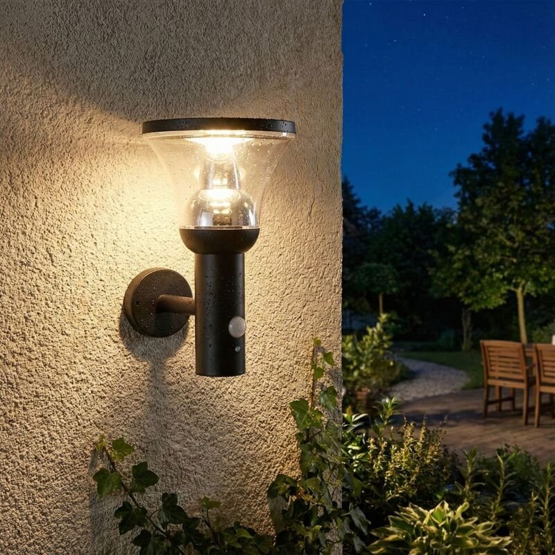 LOIRET Equi. 80W Solar-Wandleuchte mit Bewegungsmelder und 3 Modi