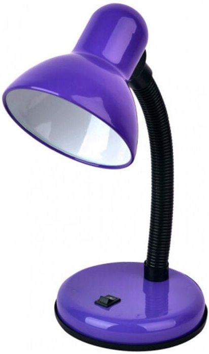 Yodo 1xe27 lila Fabrilamp kleine Schreibtischlampe
