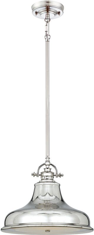 Emery - 1 Light Dome Deckenanhänger Silber, E27 - Elstead