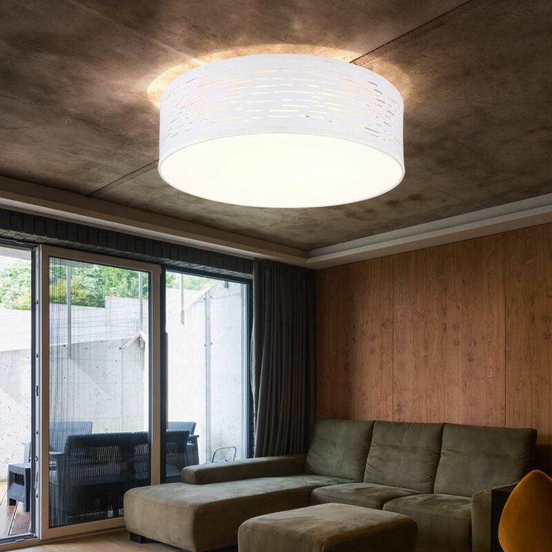 Etc-shop - led Deckenlampe Wohnzimmerleuchte Deckenleuchte Küchenlampe, Metall Kunststoff weiß, 3-Stufen-Schalter cct, 2...