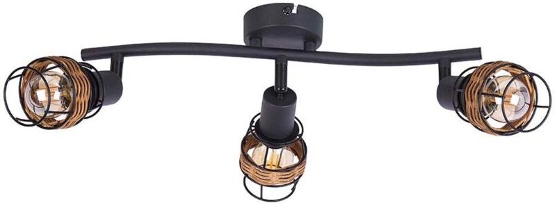 Deckenlampe Wohnzimmerleuchte Flurleuchte 3 Flammig Spots beweglich L 40 cm