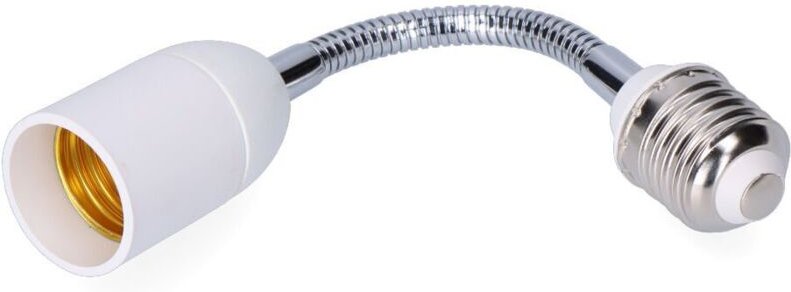 Verlängerung E27-E27 20 cm, 2 bis 230 V, weiß (eingeschweißt)