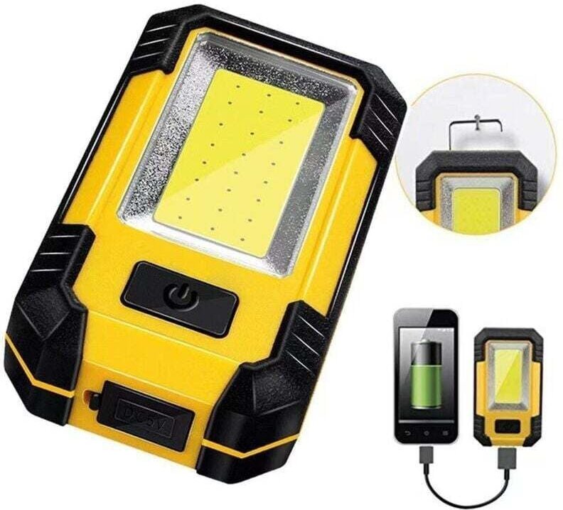 Thumbnail - Wiederaufladbare LED-Arbeitsleuchte, COB-Mechaniker-Inspektionslampe für Auto, Autoreparatur, Garage, Camping, Notfall u...