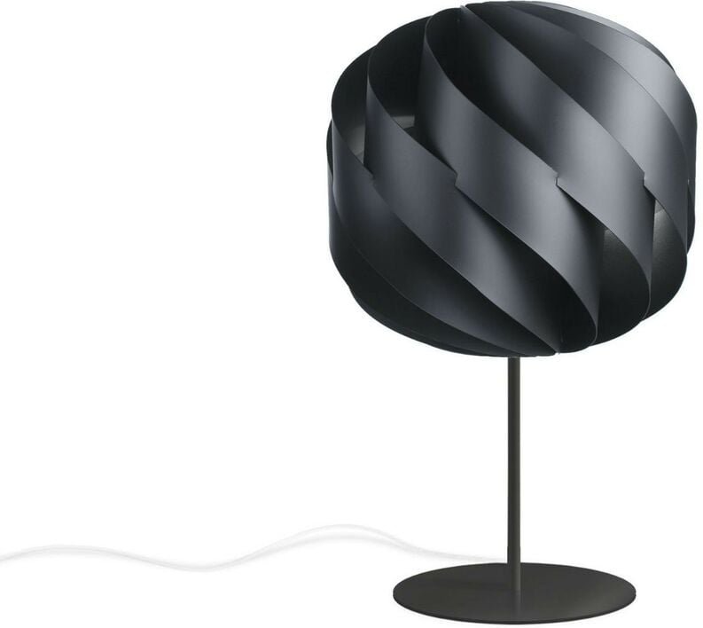 Tischlampensockel und schwarzer Metallschaft cm. 25 x 44 Std