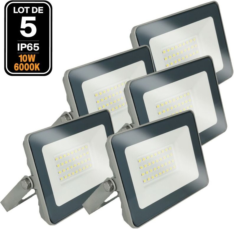 5 LED-Projektoren 10W ProLine 6500K Hohe Helligkeit