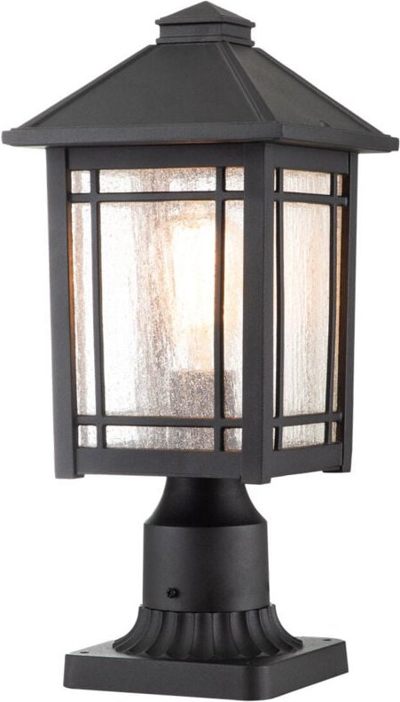 Elstead Quoizel Cedar Außen-Sockelleuchte Schwarz, IP44