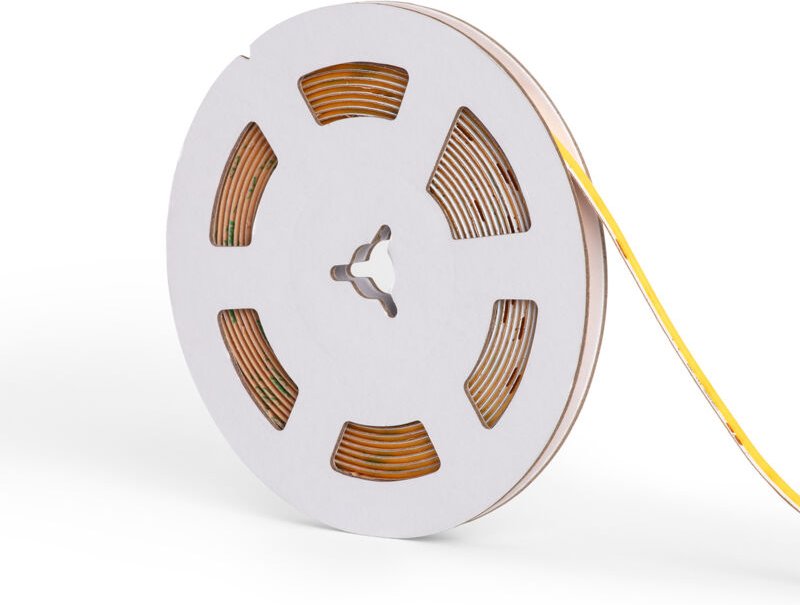 Ledkia - LED-Streifen 24V cob 320 LED/m 5m 7W/m 840 lm/m Breite 5mm Superschmal Schnitt 5 cm IP20 CRI90 2700K Warmweiß