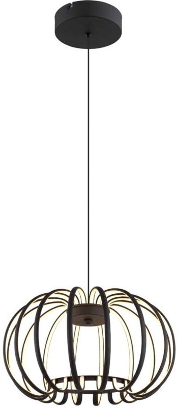 LED Pendelleuchte Hängeleuchte Deckenleuchte Metall schwarz matt dimmbar H 120cm