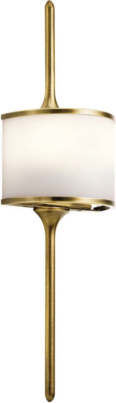 Elstead Mona - 2 Licht Badezimmer Wandleuchte Messing IP44, G9