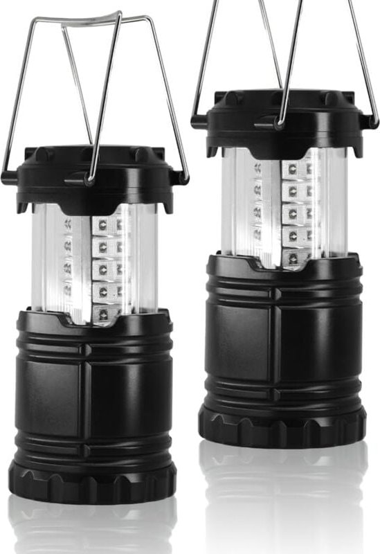 Gotrays - Faltbares LED-Campinglicht, 2 Stück tragbare Campinglaterne, wasserdichte IPX5-Taschenlampe für Außenbeleuchtu...