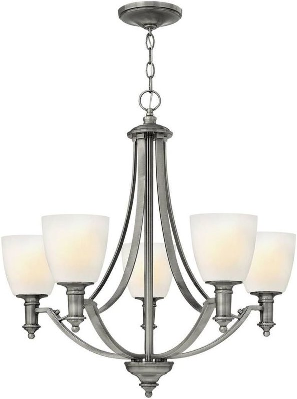 Elstead - Truman - 5 leichte mehrarmige Kronleuchter Antik Nickel Finish, E27