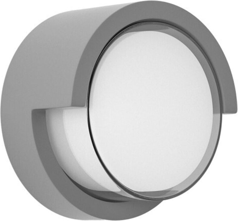 Fabrilamp - Wandleuchte außen 12w 3000k bejel grau ip65 17x17x10,2 cm 600lm