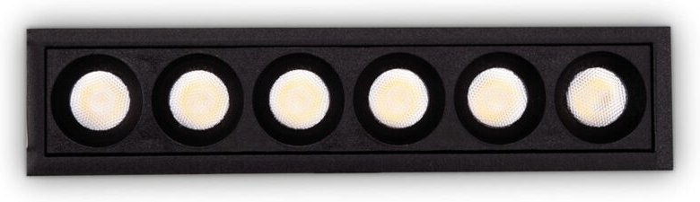 Lika 10W 6x led Einbaustrahler Schwarz 4000K - Ideal Lux