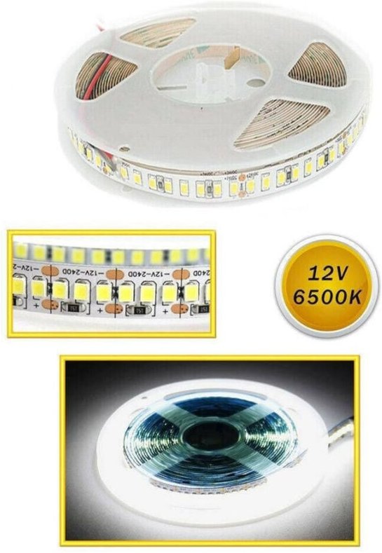 Trade Shop - led-streifen smd 2835 streifen 5 mt spule natürliches warmes kaltes licht 2835 12V -